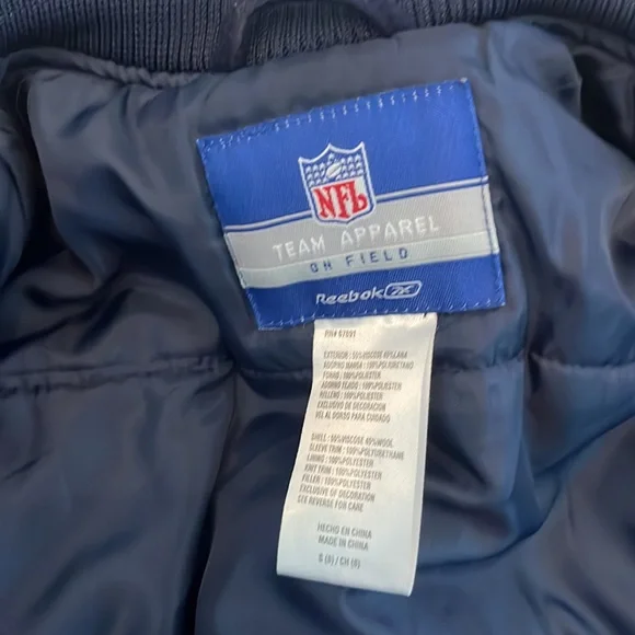 Houston Texans Reebok Jacket Size S (8) / CH (8) Color: Blue RN 67891 - Picture 6 of 15